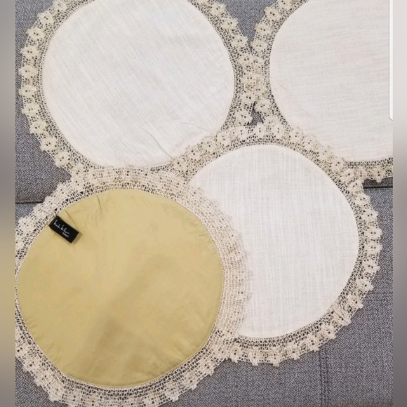 Nicole Miller Kitchen Nicole Miller Home 4 Placemats Lace Edge With